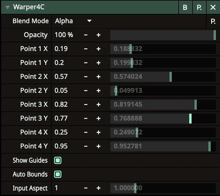 Интерфейс Warper4C